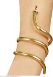 Widmann Verkleed armband slang - goud - Egypte/Cleopatra thema party - Carnaval sieraden