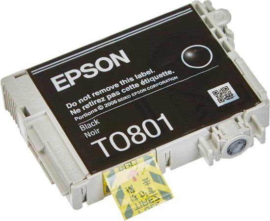 Epson T0801 - Zwart - Inktcartridge - Origineel