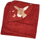 Sterntaler Badhanddoek met capuchon 80x80 Emmily rood