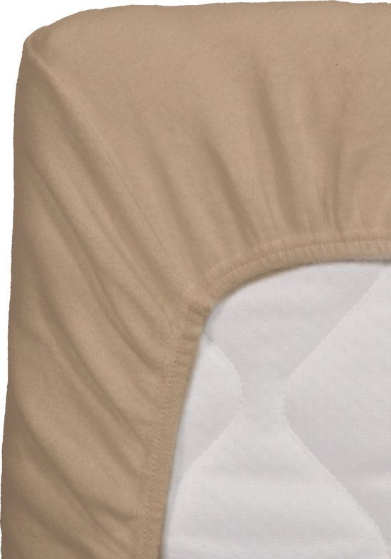 MamaLoes Molton Nougat 70x140 Ledikant Hoeslaken