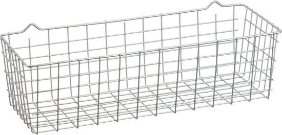 Metaltex Koala Mandje - 33 x 12 x 9 cm - Zilverkleurig - Metaal