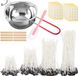 Unyqoos® Complete set voor het maken van kaarsen met smeltpot en accessoires