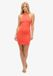 Superdry Robe Mini Strappy Racer en Jersey - Femme - Robes - Grenadine Orange - UK14/EU42