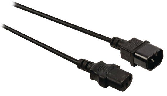 Valueline VLEP10500B20 - Netsnoer - C13 Female - C14 Male - 2m - Zwart