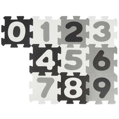 bieco Puzzelmat Cijfers zwart wit 10-delig