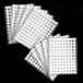 Oderra 1080 stuks ronde klittenbandstickers, 540 paar ronde zelfklevende stippen, 10 mm