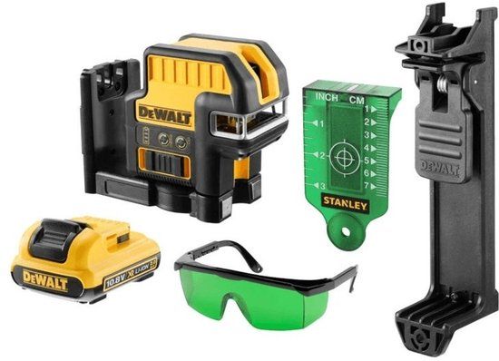DeWalt DCE0825D1G - Kruislijn-/puntlaser set - 10,8V - 2,0Ah - in koffer