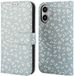 imoshion Design Bookcase smartphone - Geschikt voor Apple iPhone 16 - Smoke Green Flowers