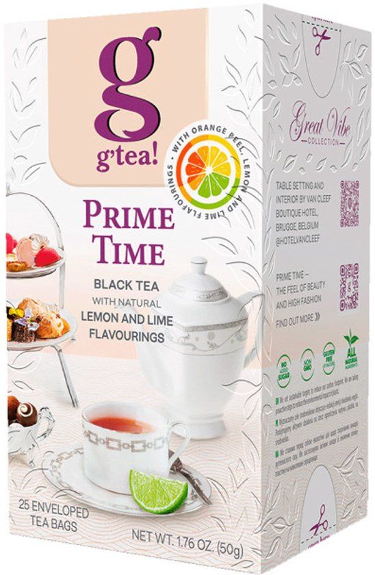 g’tea! Zwarte thee Prime Time, 25 st.