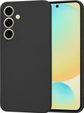 Techsuit Hoesje geschikt voor Samsung Galaxy S24 FE - Soft Flex Silicone Back Cover - Zwart
