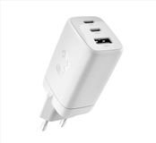 Fresh 'n Rebel Oplader iPhone & Samsung – 67W Adapter 2x USB-C & USB-A (3 poorten) – Veilige Snellader iPhone & Samsung – Ice Grey