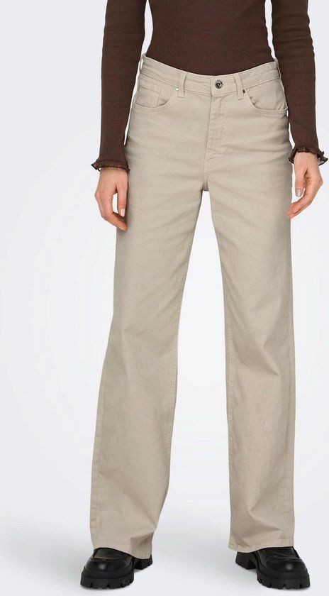 ONLY ONLJUICY HW WIDE LEG REA Jeans Women W29 X L34 - Beige