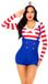 Leg Avenue Sailor Sweetie Kostuum - S - Multicolours