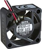 SEPA MFB25F12 Axiaalventilator 12 V/DC 4.2 m³/h (l x b x h) 25 x 25 x 10 mm