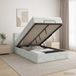 vidaXL Ottoman bed met matras Lichtgrijs 120 x 190 cm Fluweel