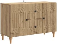 vidaXL TV-kast Artisanaal eiken 89 x 34,5 x 60 cm Bewerkt hout