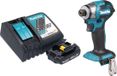 Makita DTD 173 RY1 accu-slagmoersleutel 18 V 180 Nm 1/4" borstelloos + 1x oplaadbare accu 1,5 Ah + lader
