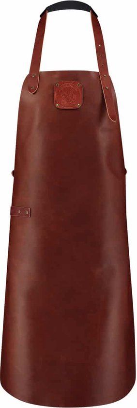 Witloft Classic Leren Schort Cognac - One Size - Bruin