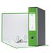 Esselte Eurofile map met hefboommechanisme en hoes, protocol-formaat, karton met kunststof coating, Dorso 8 cm Verde Vivida
