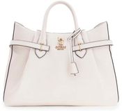 GUESS Yesba Girlfriend Satchel Bag Cream White
