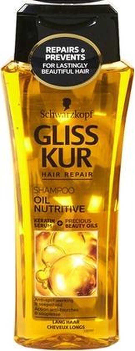 Schwarzkopf Gliss Kur Oil Nutritive Shampoo - 250ml
