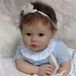 Reborn baby pop, 55 cm, silicone, peinte à la main, pour filles, blanc-rose