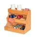 Avilia Multifunctionele organizer van bamboehout met 9 vakken