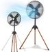 OEM Standaardventilator, stil, in hoogte verstelbaar, 50 W, 3 standen, inklapbaar statief