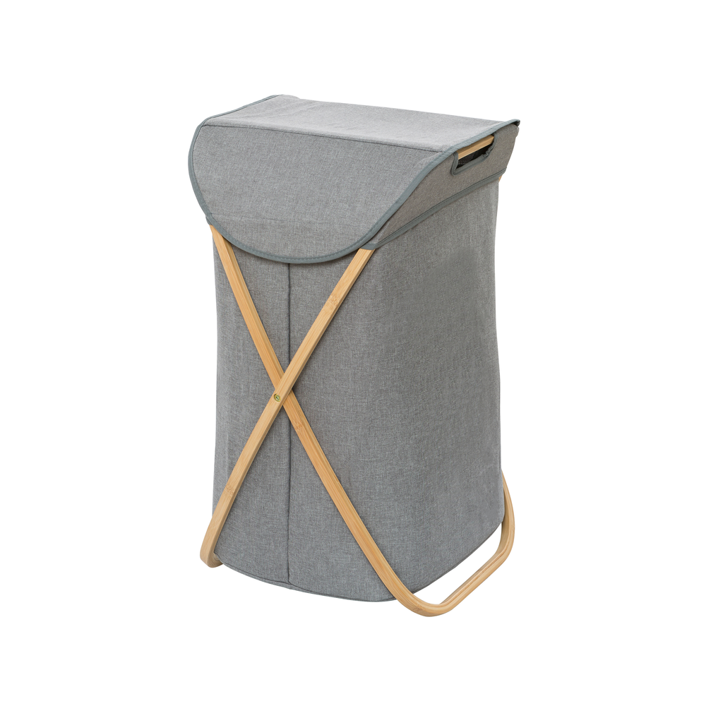 WENKO Laundry bin Bahari laundry collector 79 l bamboo
