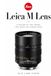 The Leica The Leica M Lens: A history of the lenses that made the rangefinder