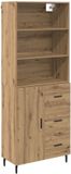 vidaXL Highboard Artisan Eiken 69,5 x 34 x 180 cm