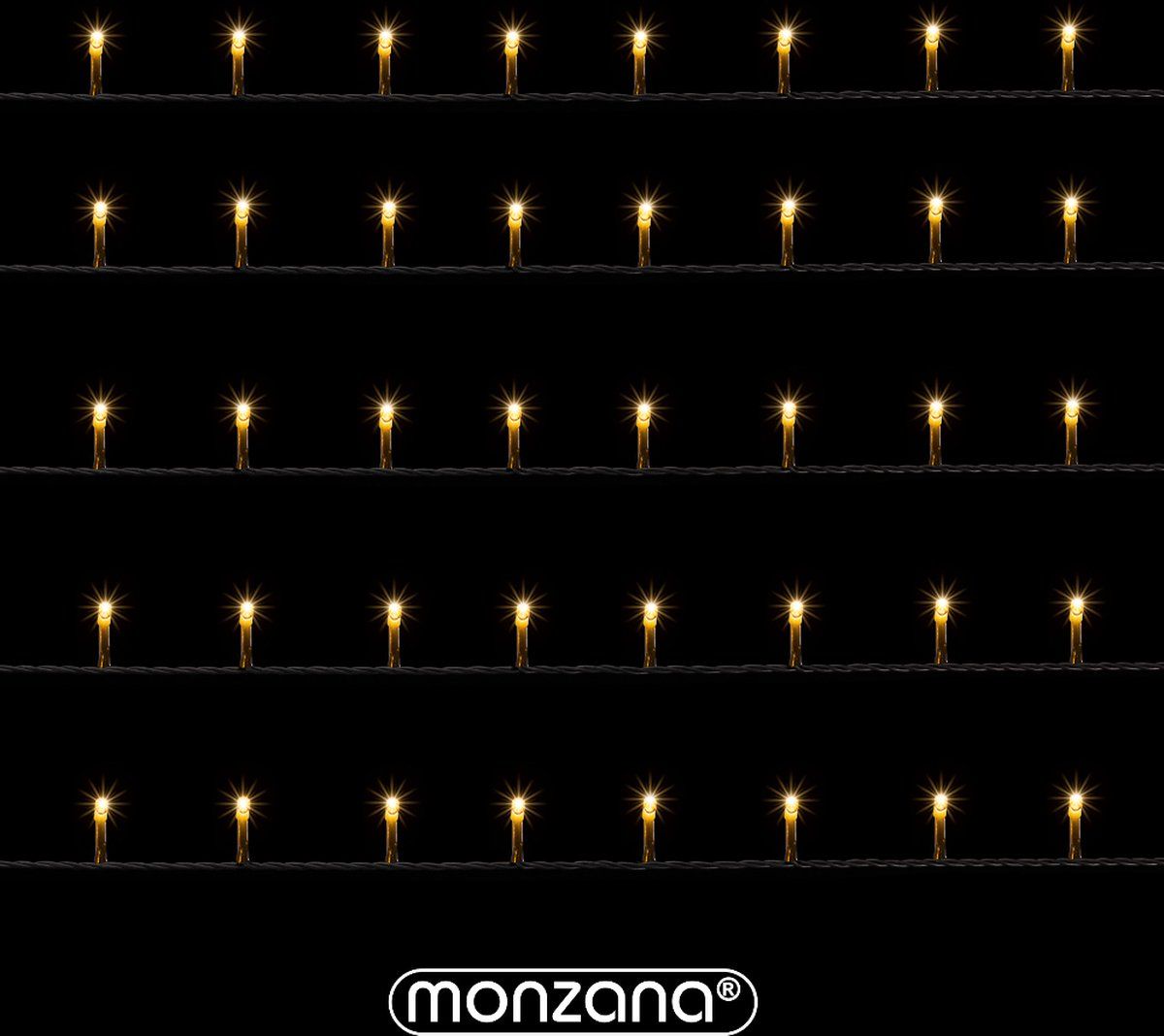Monzana 200 LED Kerstverlichting - Warm Wit - met Afstandsbediening