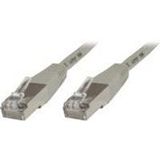 goobay MicroConnect - Netwerkkabel - RJ-45 (M) naar RJ-45 (M) - 10 m - screened shielded twisted pair (SSTP) - CAT 5e - grijs