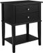Meuble de rangement moderne sans marque avec bureau - Noir