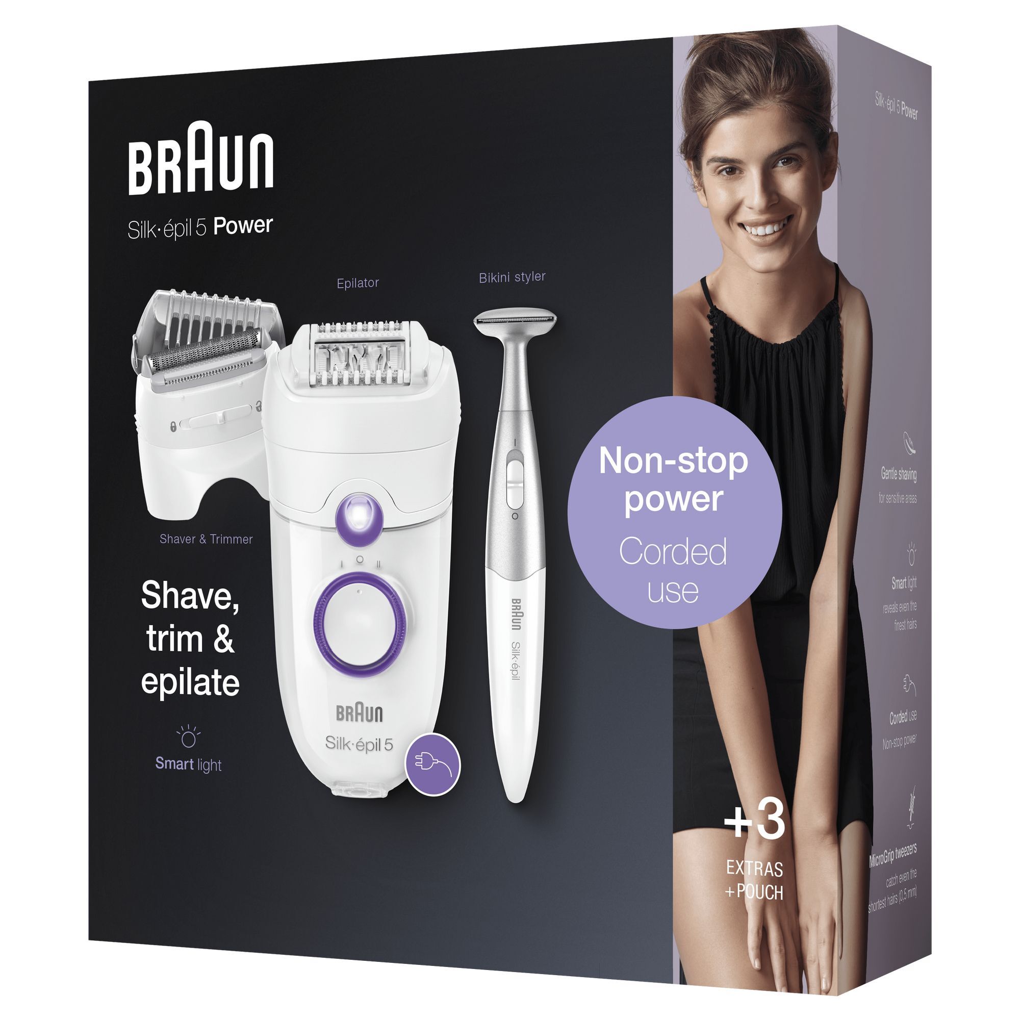 Braun Silképil 5 Braun Silképil 5825, Epilator Voor Beginners met