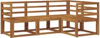 vidaXL - Hoek loungeset - Naturel - Massief Acacia Hout