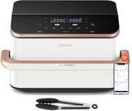 Cosori Dual Blaze Twinfry Chef Edition Dubbele Heteluchtfriteuse 10L 2800W Roségoud/Wit