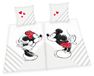 Mickey & Minnie Parure de lit, 4 pièces, 140x200 cm, Coton