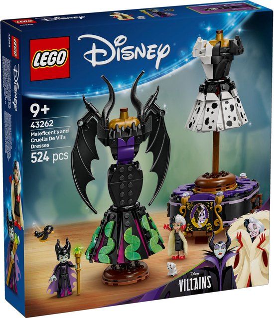LEGO® Disney Villains - De jurken van Maleficent en Cruella De Vil - 43262