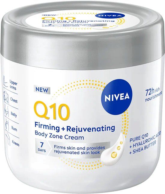 NIVEA Q10 Firming + Rejuvenating Body Zone Cream 400 ml