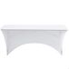 Aktive 61547 - Afdekking voor tuintafel, waterdicht, wit, elastische tafelbescherming, 180 x 76 x 76 cm, robuuste afdekking voor tuinmeubelen met versterking, afdekking voor tuinmeubelen