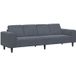 Canapé Salon Gris Foncé 250 X 77 X 76 Cm
