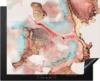 Merkloos KitchenYeah® Inductie beschermer 65x52 cm - Inkt - Pastel - Abstract - Inductiebeschermer