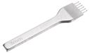 Poinçon en cuir 6 pièces 3 mm acier au carbone blanc