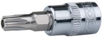 KS Tools 918.1473 1/4" CHROMEplus Bit-dopsleutel Torx, met boring, TB25