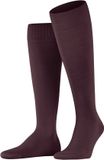 FALKE ClimaWool lange kniekousen voor heren van wol en lyocell, effen, rood, maat 41-42
