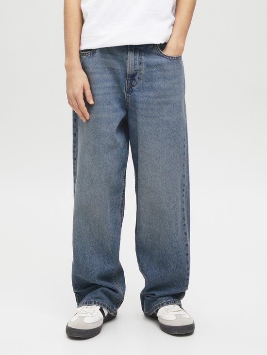 JACK&JONES Jongens Jeans JJIRON JJORIGINAL SQ 203 NOOS JNR - Blauw - Maat 140