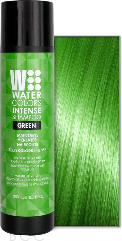 Tressa Watercolors Intense Shampoo - Intense Green - 250 ml