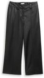 Tom Tailor Culotte broek in leerlook - W38 X L28 - deep black