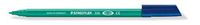 STAEDTLER 326-5 viltstiften Noris Club, circa 1,0 mm, uitwasbaar, 10 stuks in kartonnen etui, groen